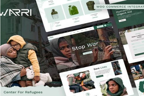 Warri - Refugee Center Elementor Pro Template Kit