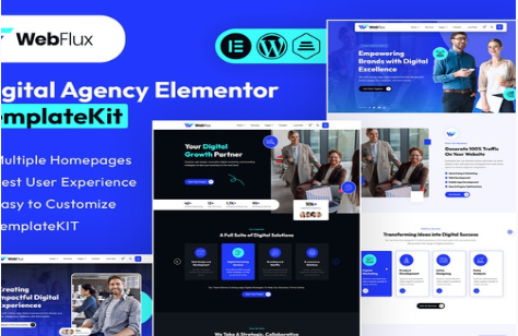 Product Image - WebFlux – Digital Agency Elementor Template Kit