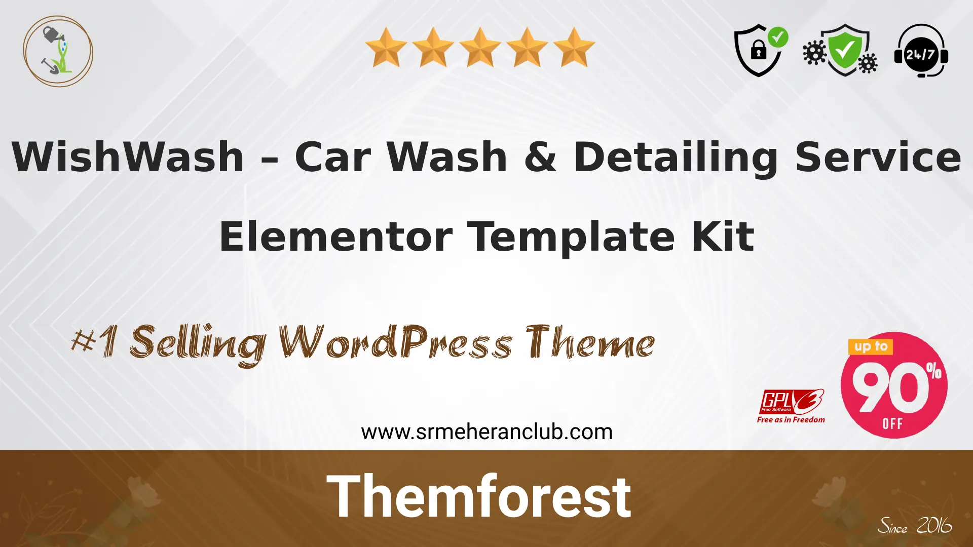 WishWash – Car Wash & Detailing Service Elementor Template Kit