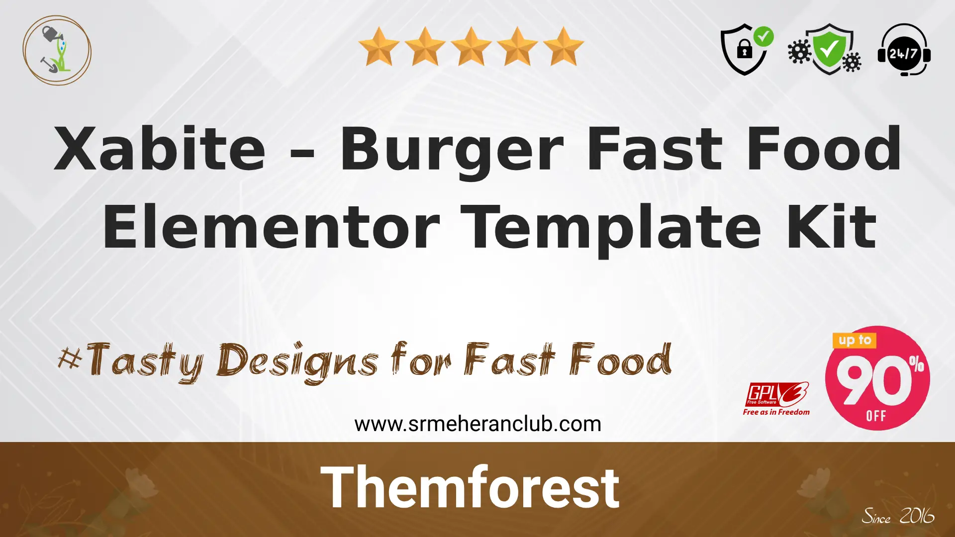Xabite – Burger Fast Food Elementor Template Kit