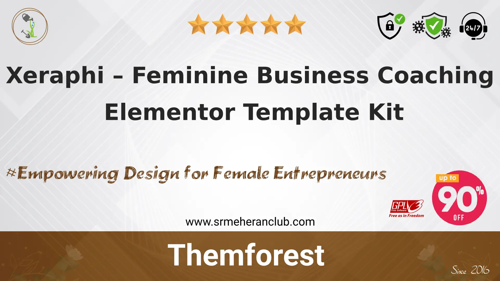Xeraphi – Feminine Business Coaching Elementor Template Kit — Elementor Kit by Themeforest