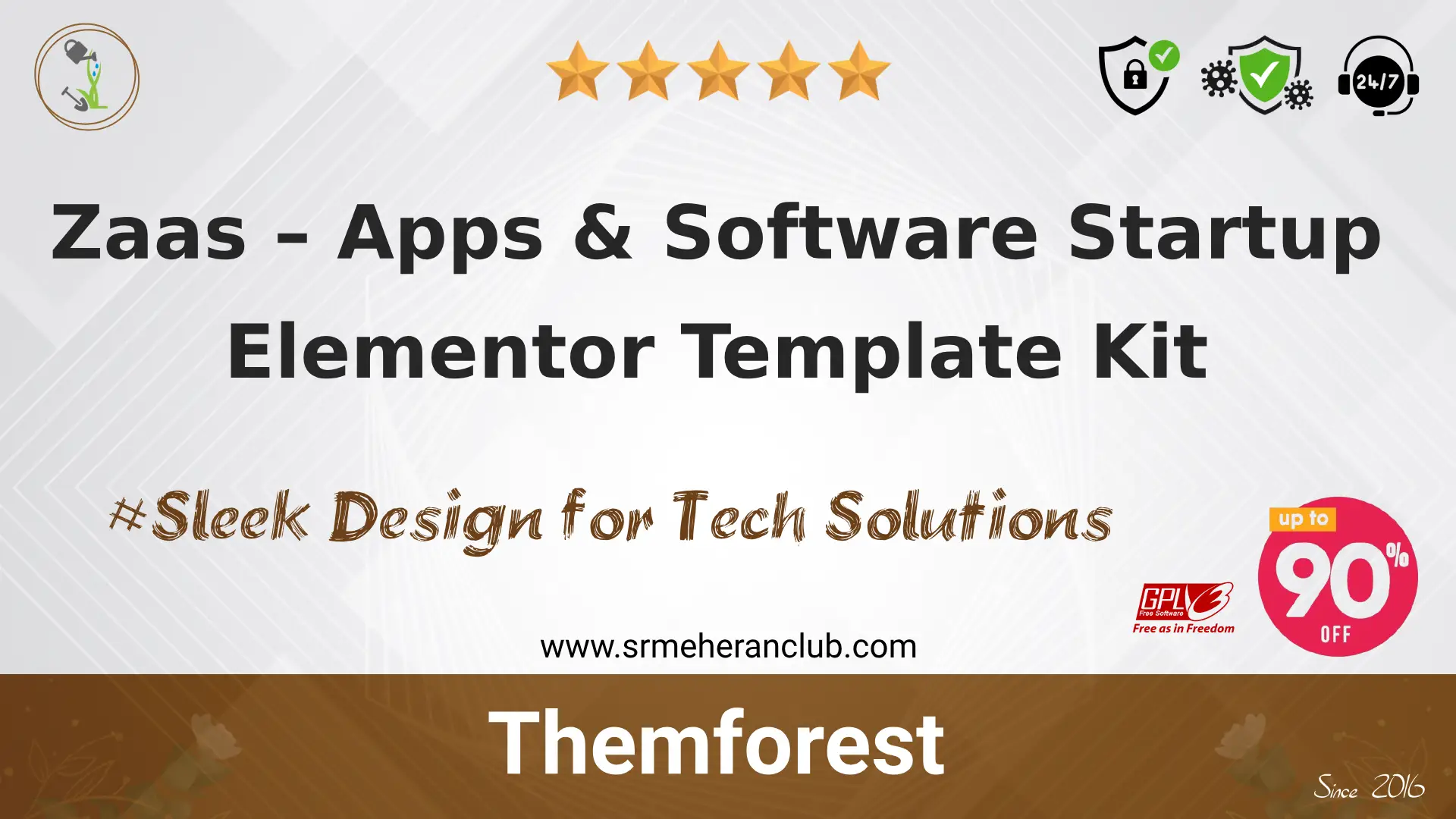 Zaas – Apps & Software Startup Elementor Template Kit