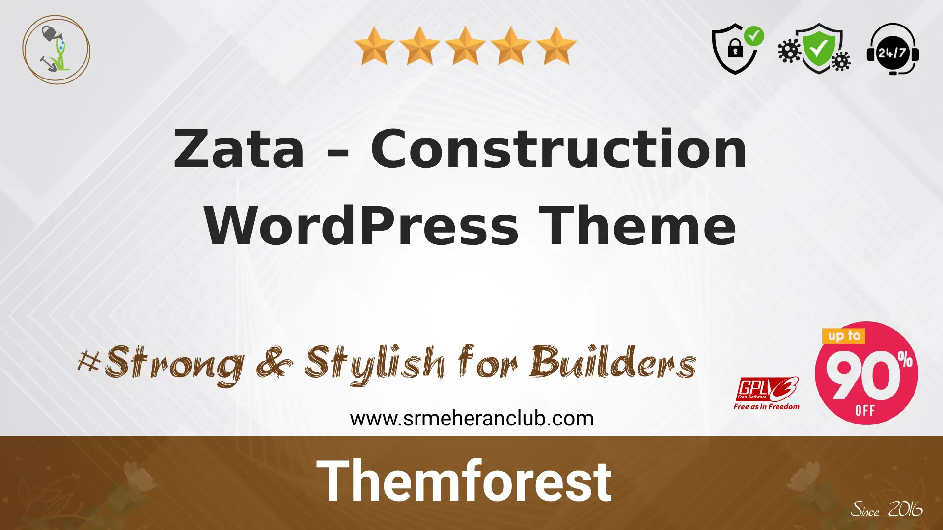 Zata – Construction WordPress Theme — Theme by Themeforest