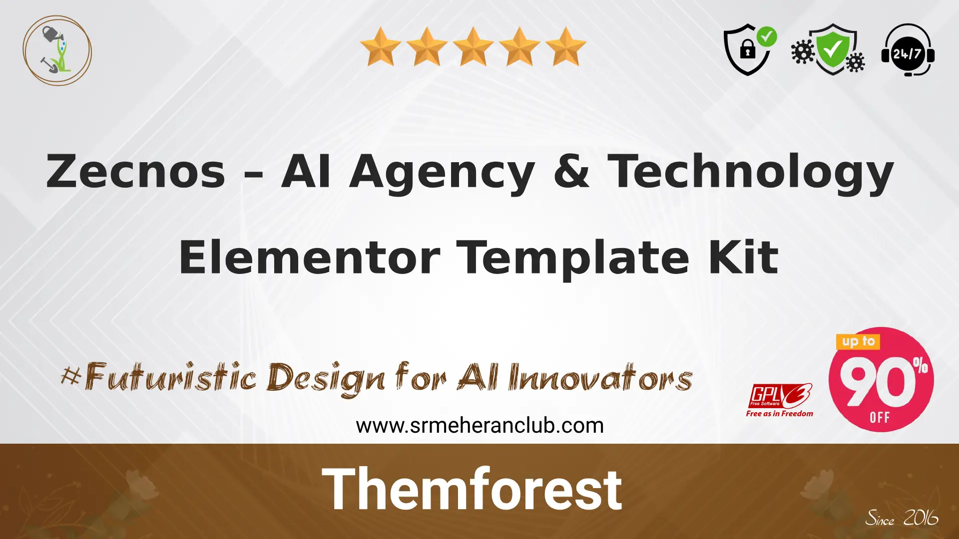 Zecnos – AI Agency & Technology Elementor Template Kit