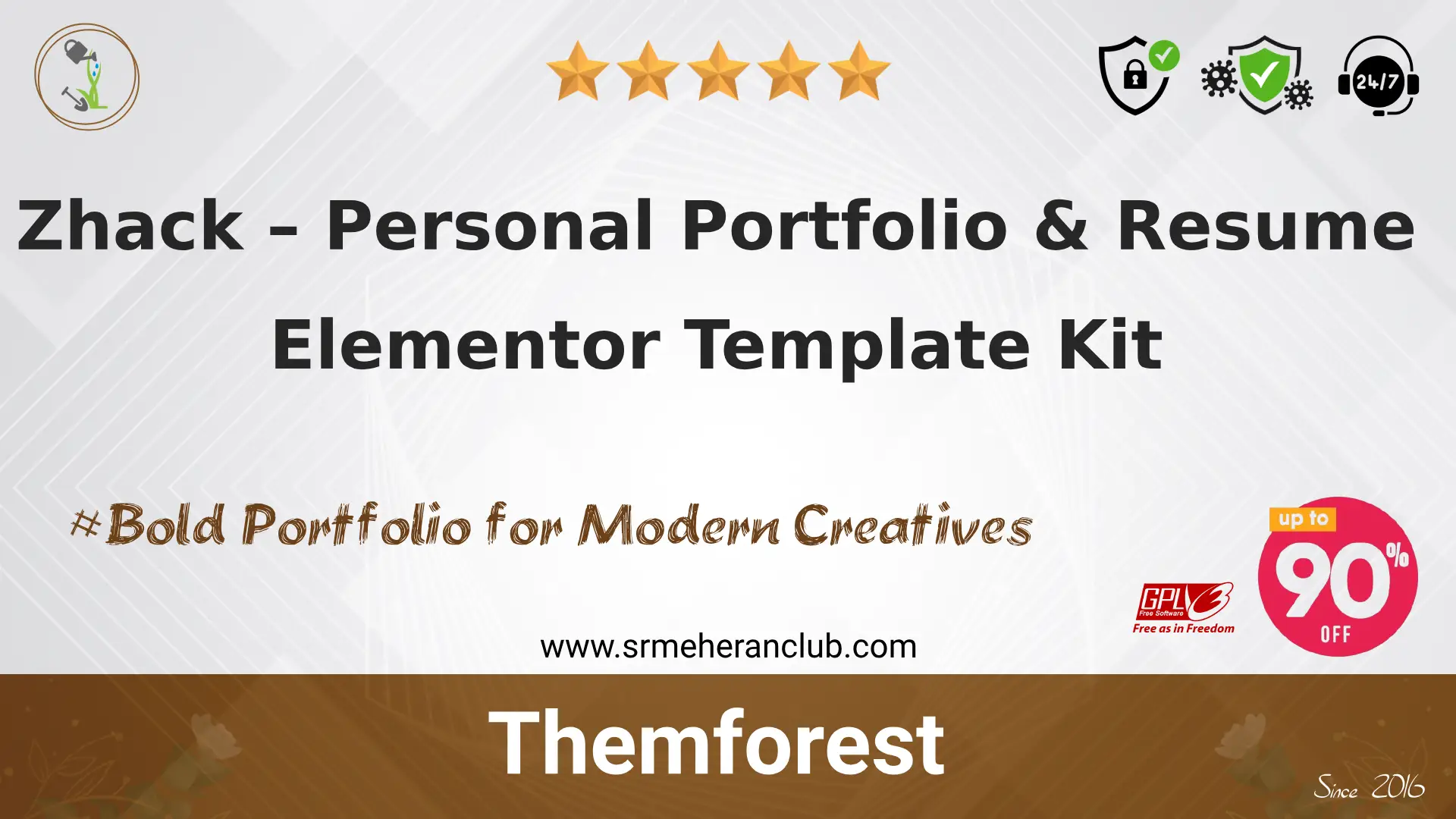 Zhack – Personal Portfolio & Resume Elementor Template Kit
