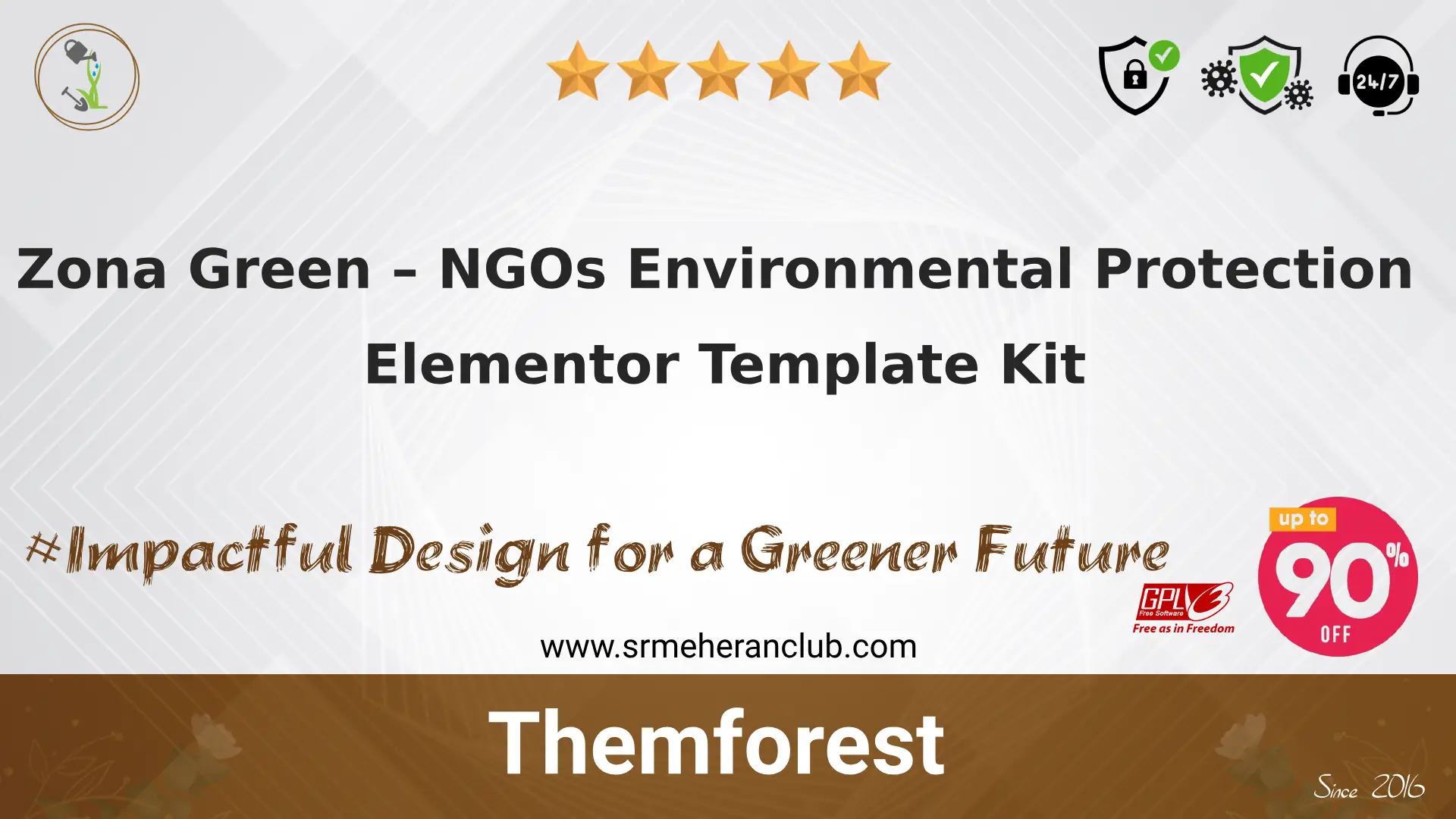 Zona Green – NGOs Environmental Protection Elementor Template Kit
