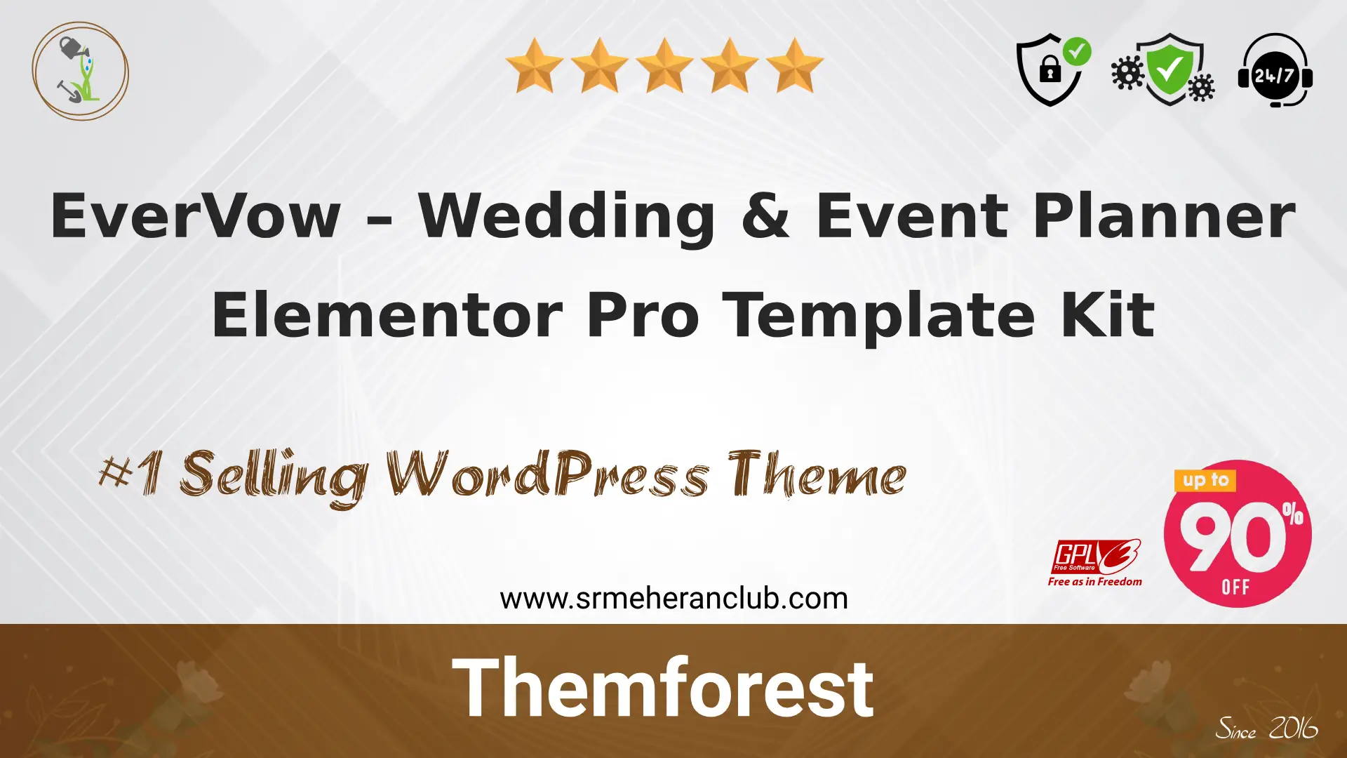 EverVow – Wedding & Event Planner Elementor Pro Template Kit