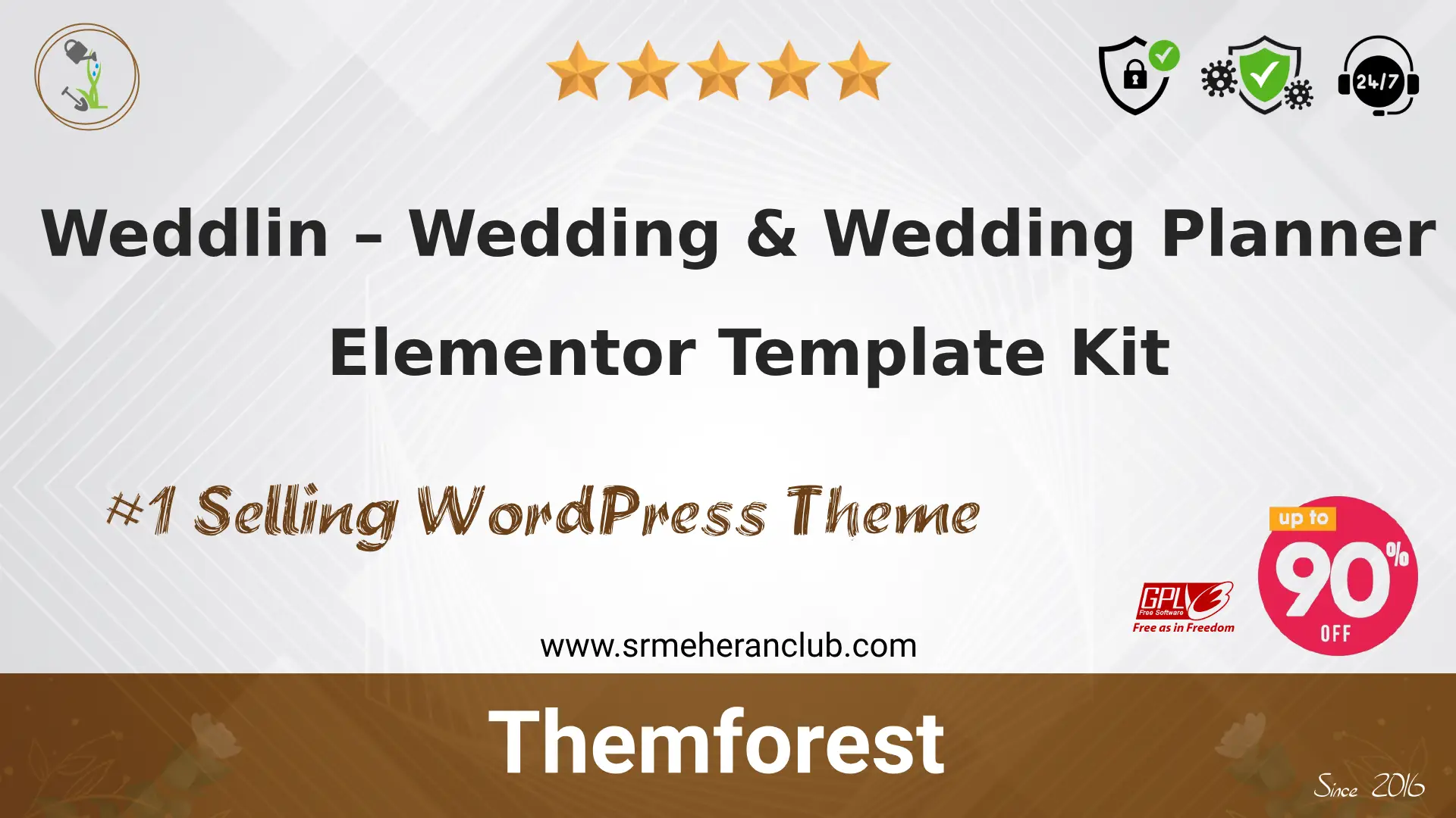 Weddlin – Wedding & Wedding Planner Elementor Template Kit