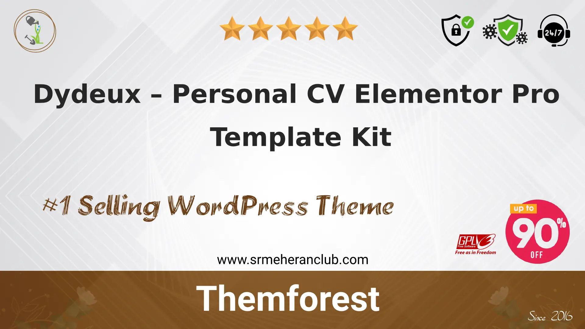Dydeux – Personal CV Elementor Pro Template Kit