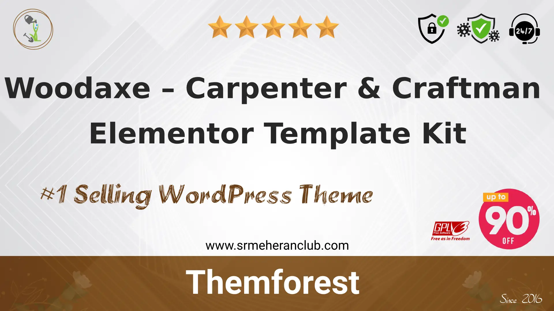 Woodaxe – Carpenter & Craftman Elementor Template Kit — Elementor Kit by Themeforest