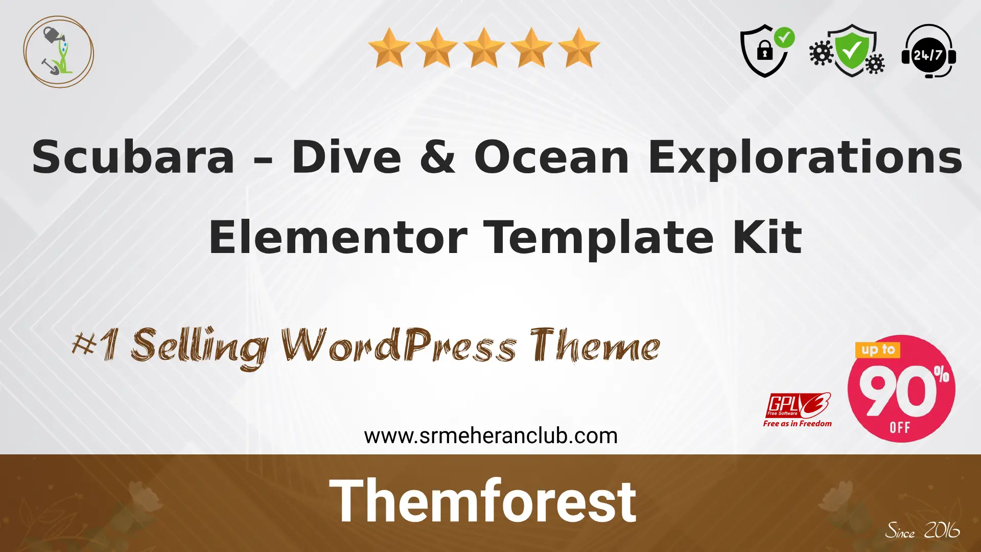 Scubara – Dive & Ocean Explorations Elementor Template Kit — Elementor Kit by Themeforest