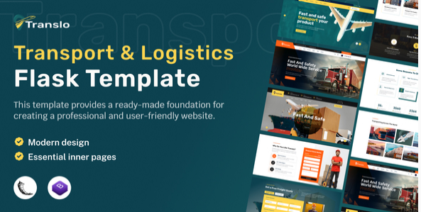 Translo – Transport and Logistics Flask Template