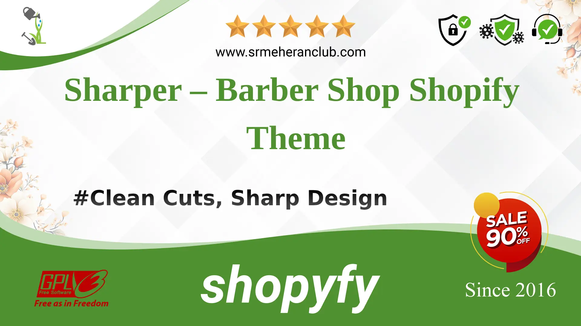 Sharper – Barber Shop Shopify Theme