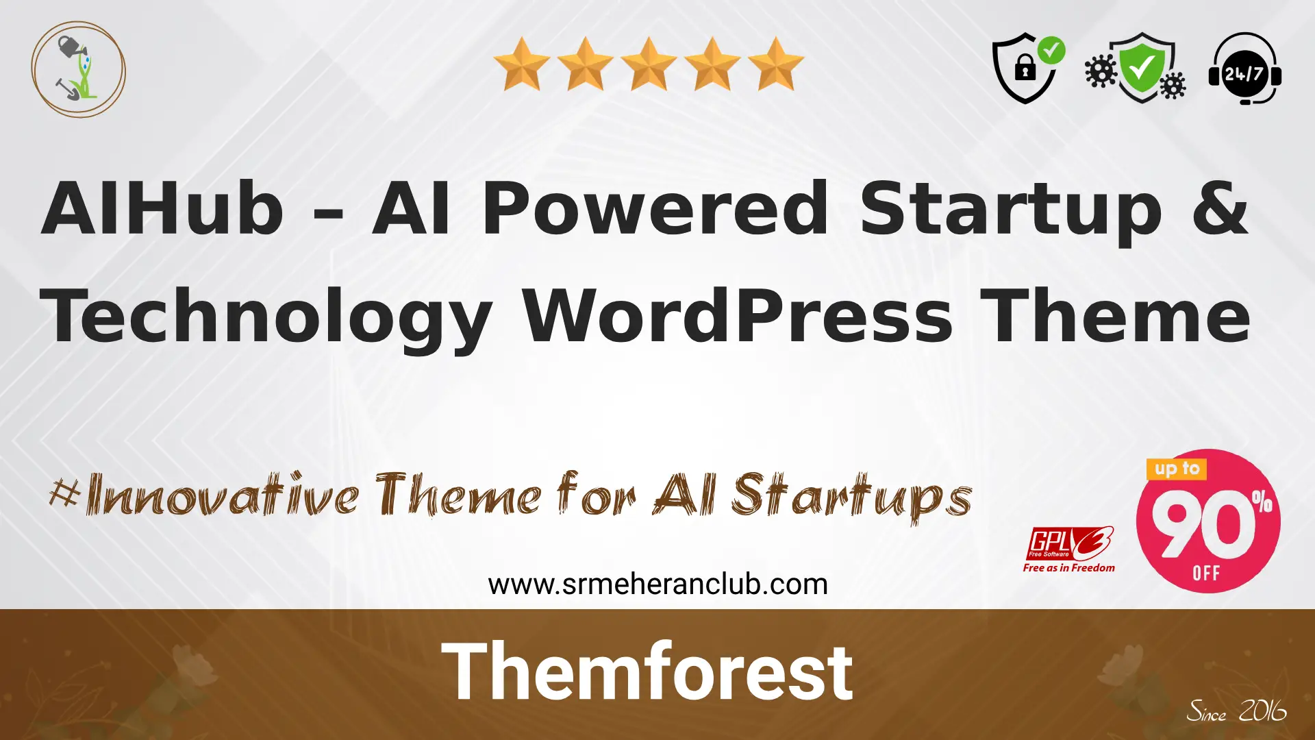 AIHub – AI Powered Startup & Technology WordPress Theme — Theme by Themeforest
