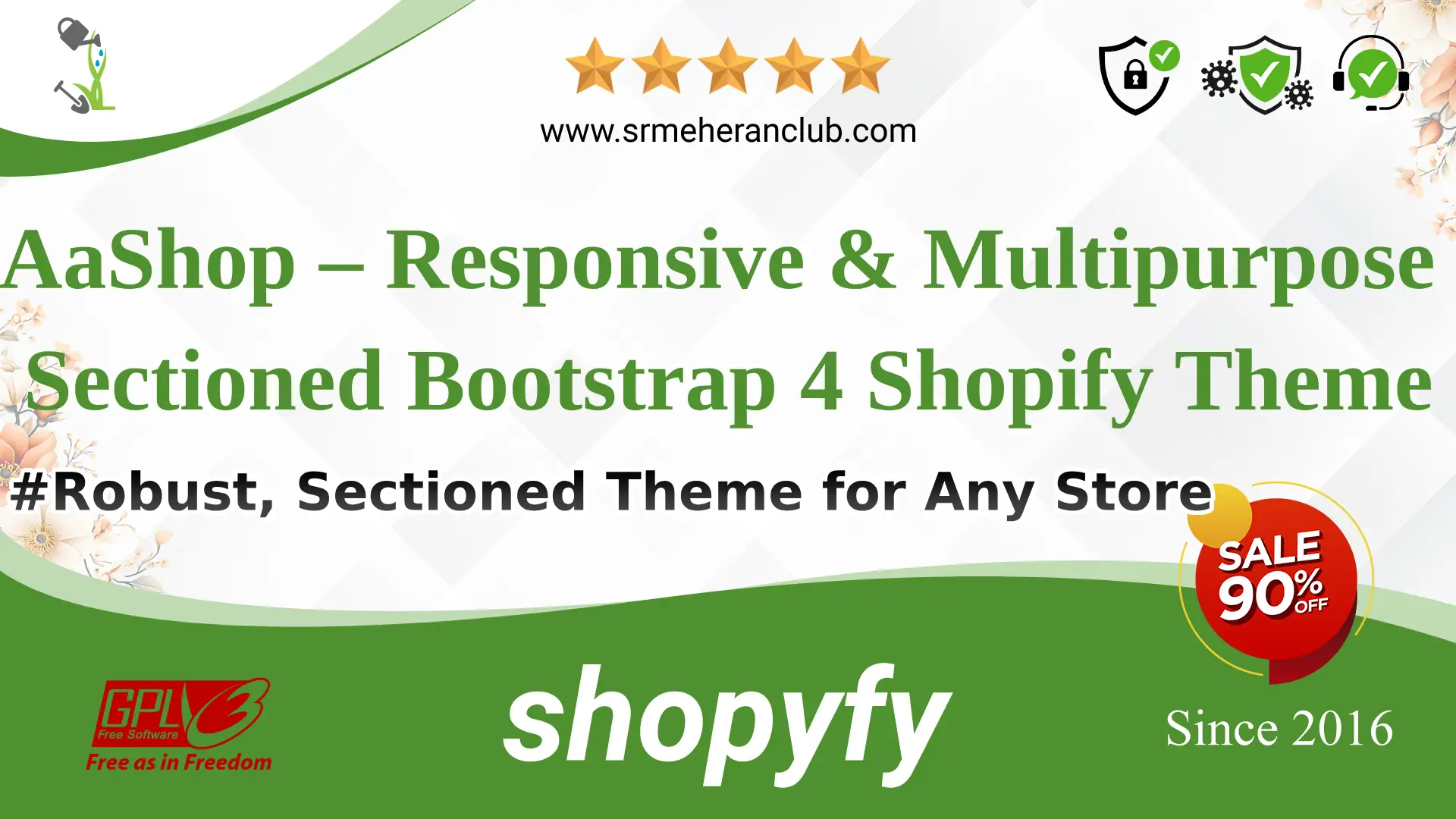 AaShop – Responsive & Multipurpose Sectioned Bootstrap 4 Shopify Theme — Theme by Themeforest