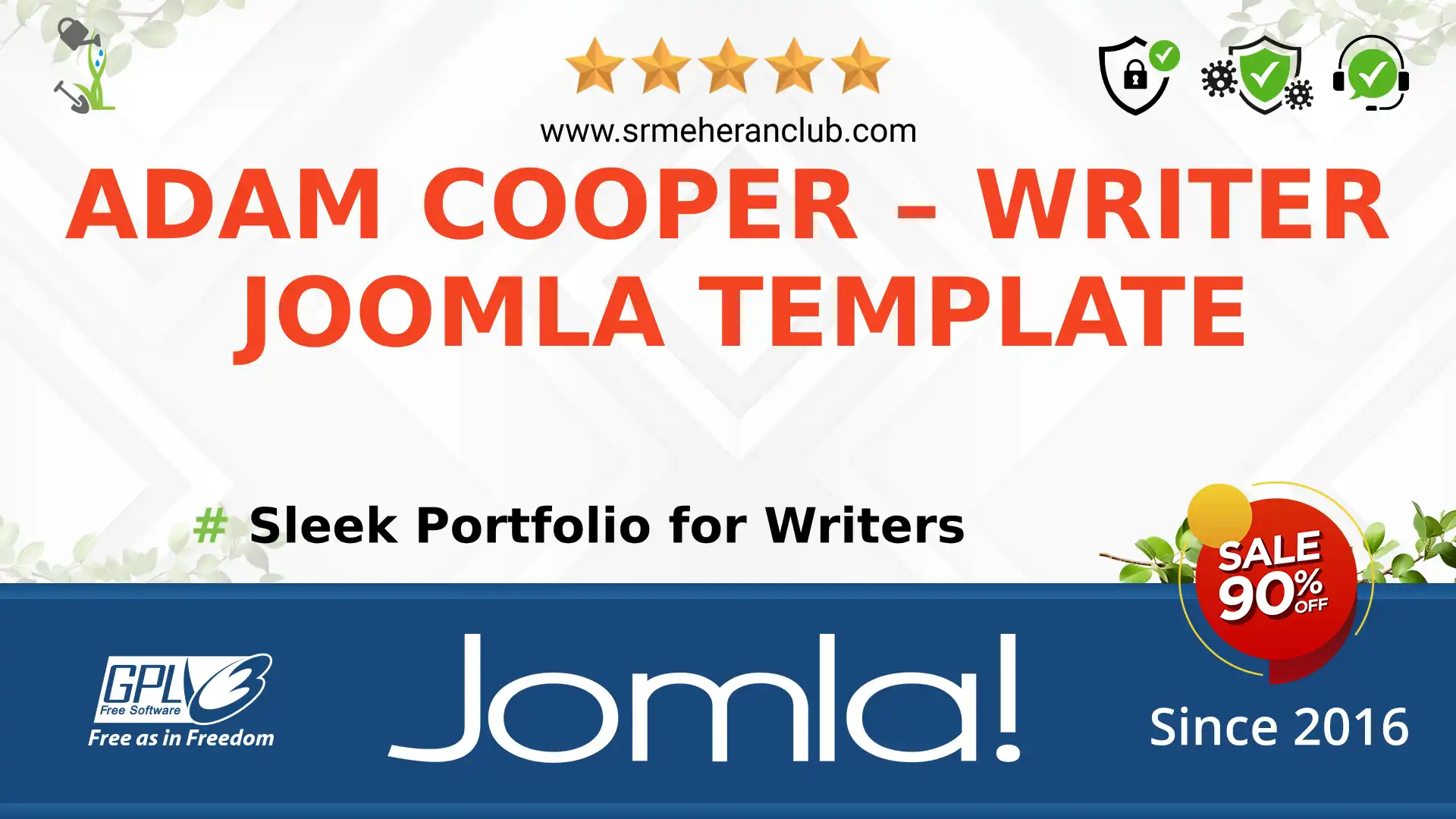 Adam Cooper – Writer Joomla Template — Theme by Templatemonster