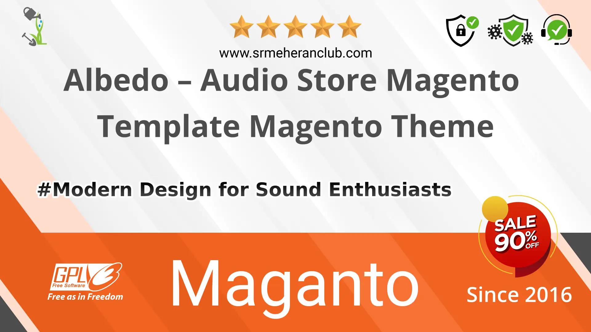 Albedo – Audio Store Magento Template Magento Theme — Theme by Templatemonster