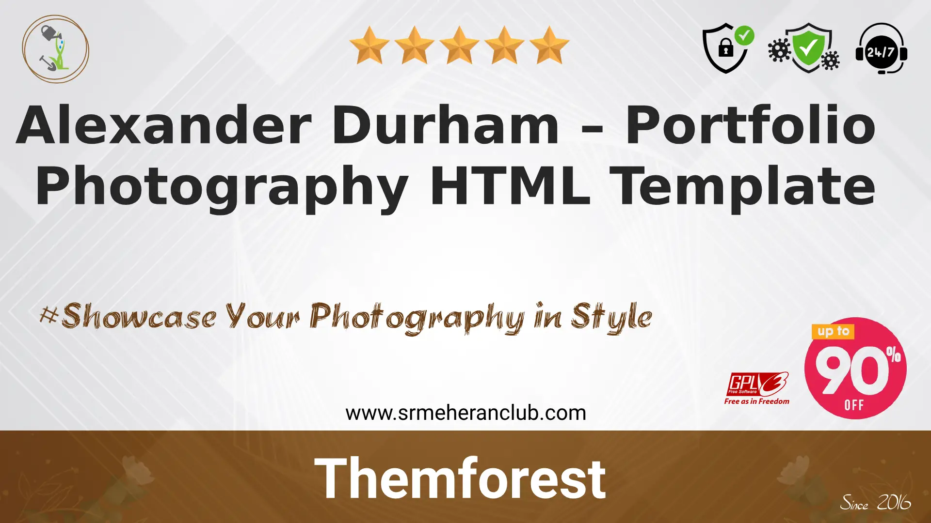 Alexander Durham – Portfolio Photography HTML Template