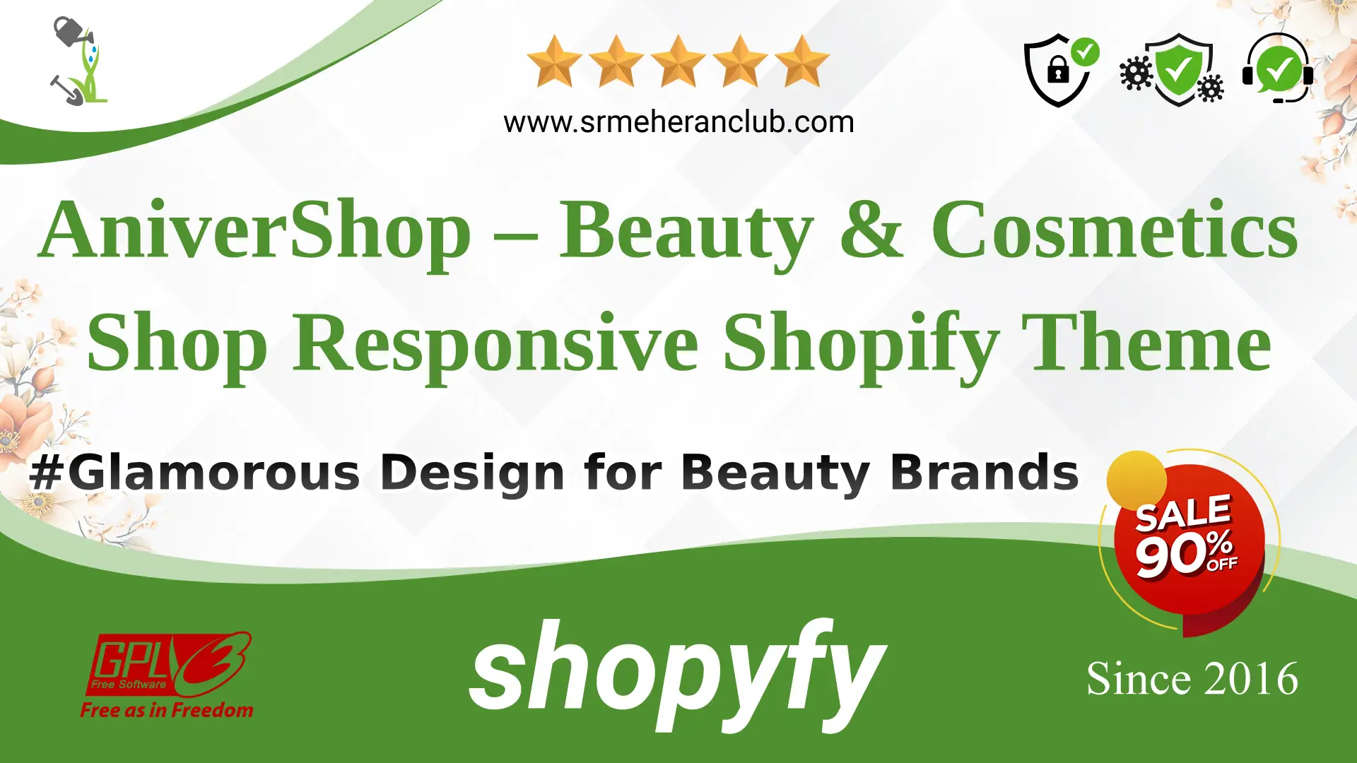 AniverShop – Beauty & Cosmetics Shop Responsive Shopify Theme — Theme by Templatemonster