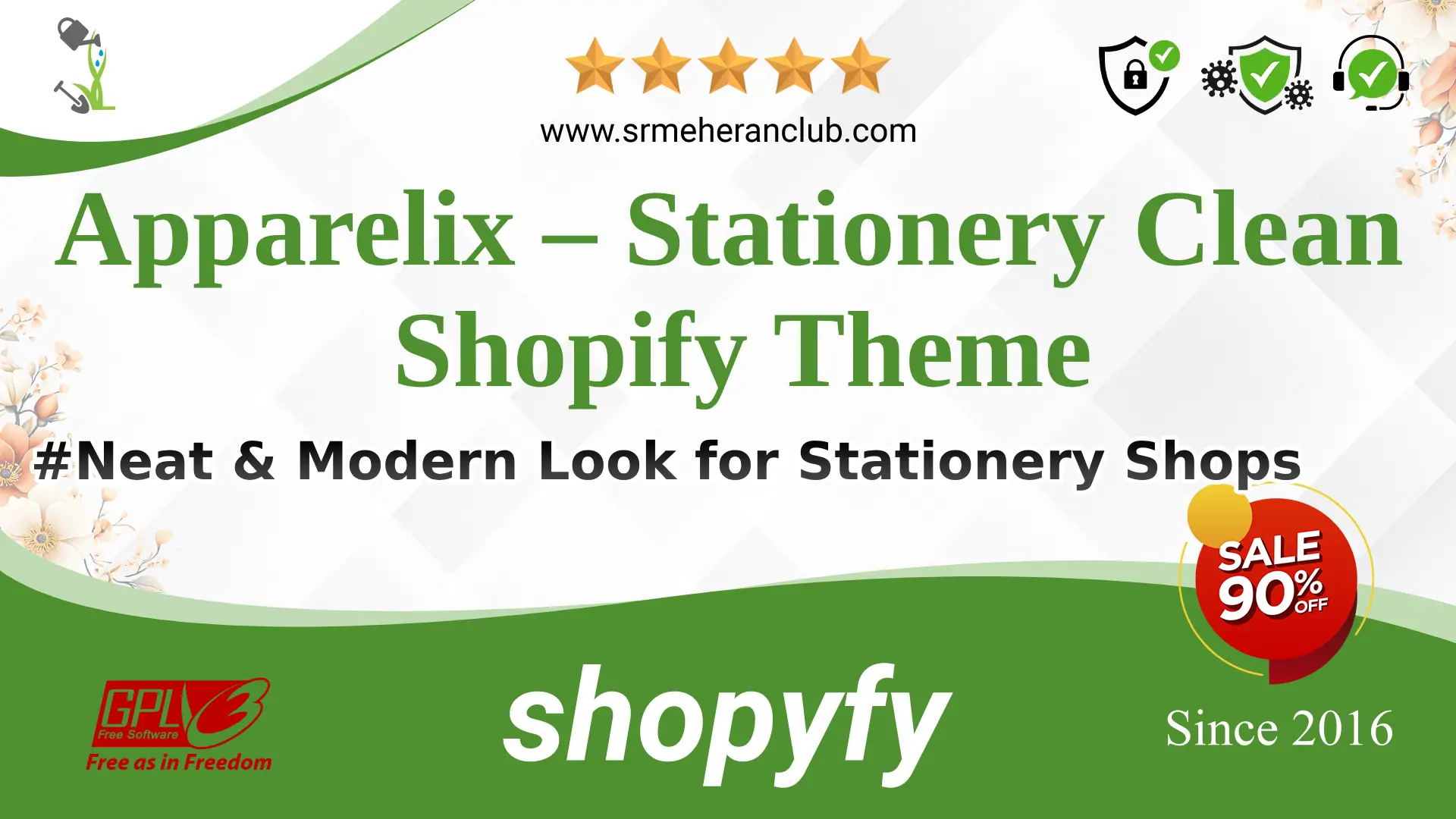 Apparelix – Stationery Clean Shopify Theme — Theme by Templatemonster
