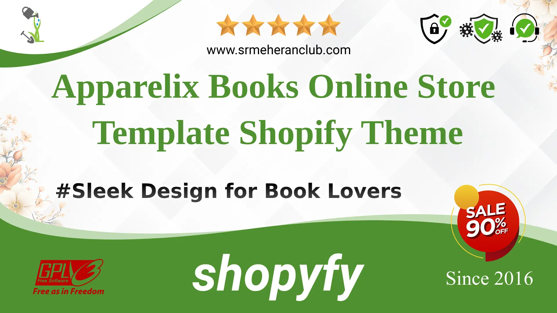 Apparelix Books Online Store Template Shopify Theme — Theme by Templatemonster