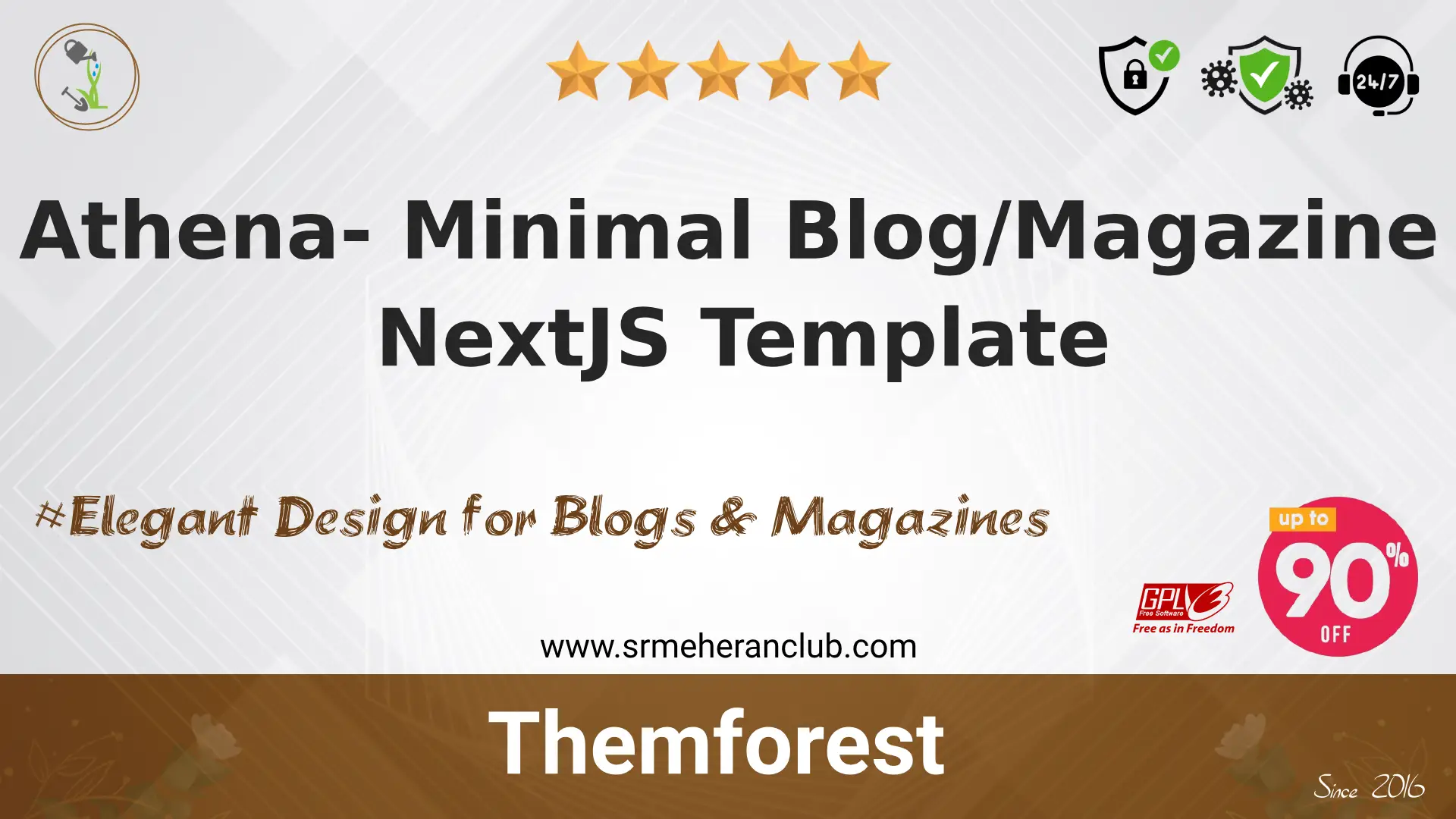 Athena- Minimal Blog/Magazine NextJS Template