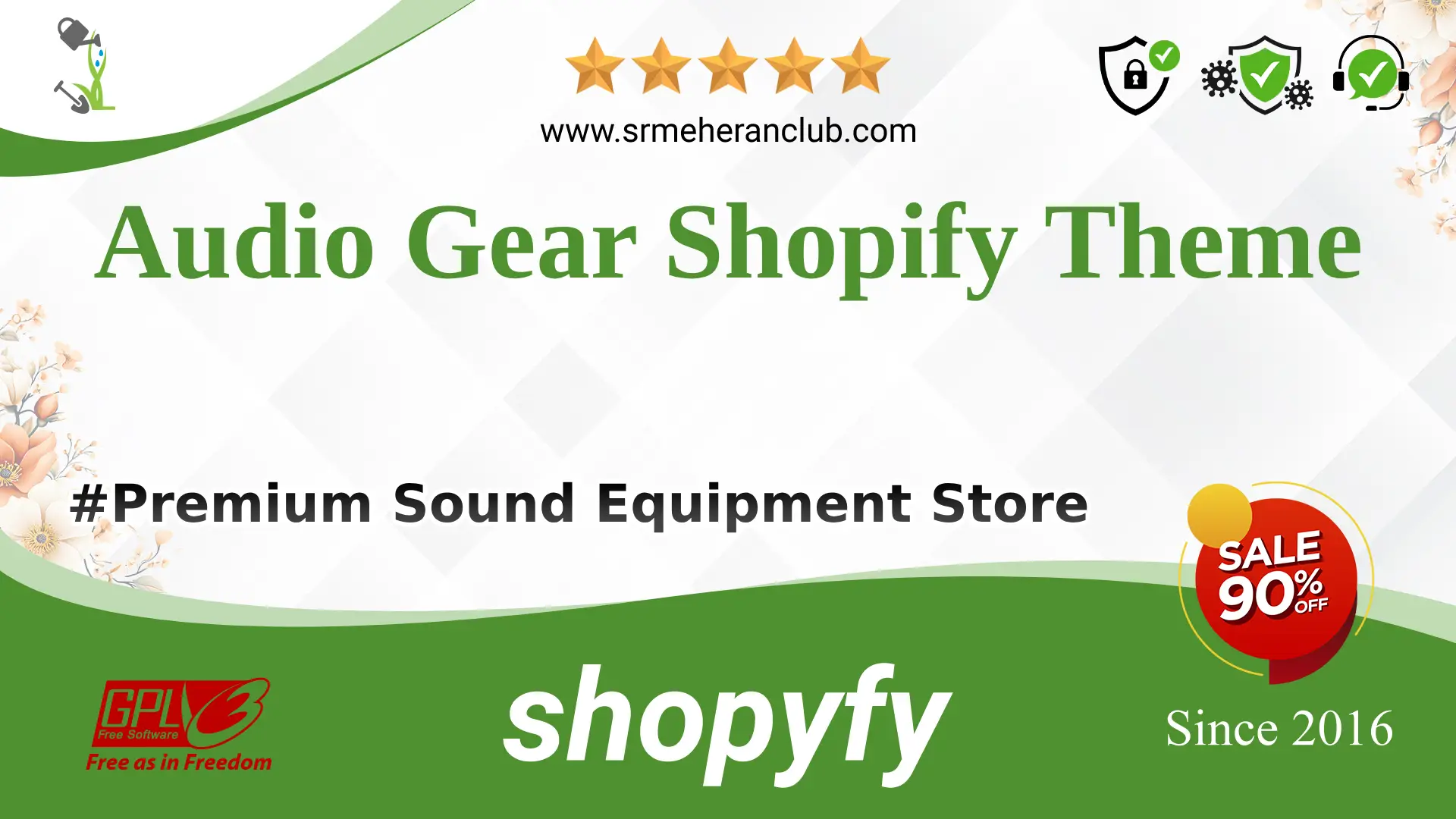 Audio Gear Shopify Theme — Theme by Templatemonster
