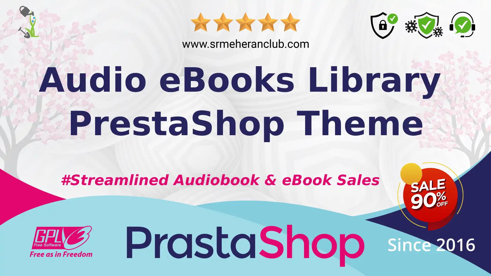Audio eBooks Library PrestaShop Theme