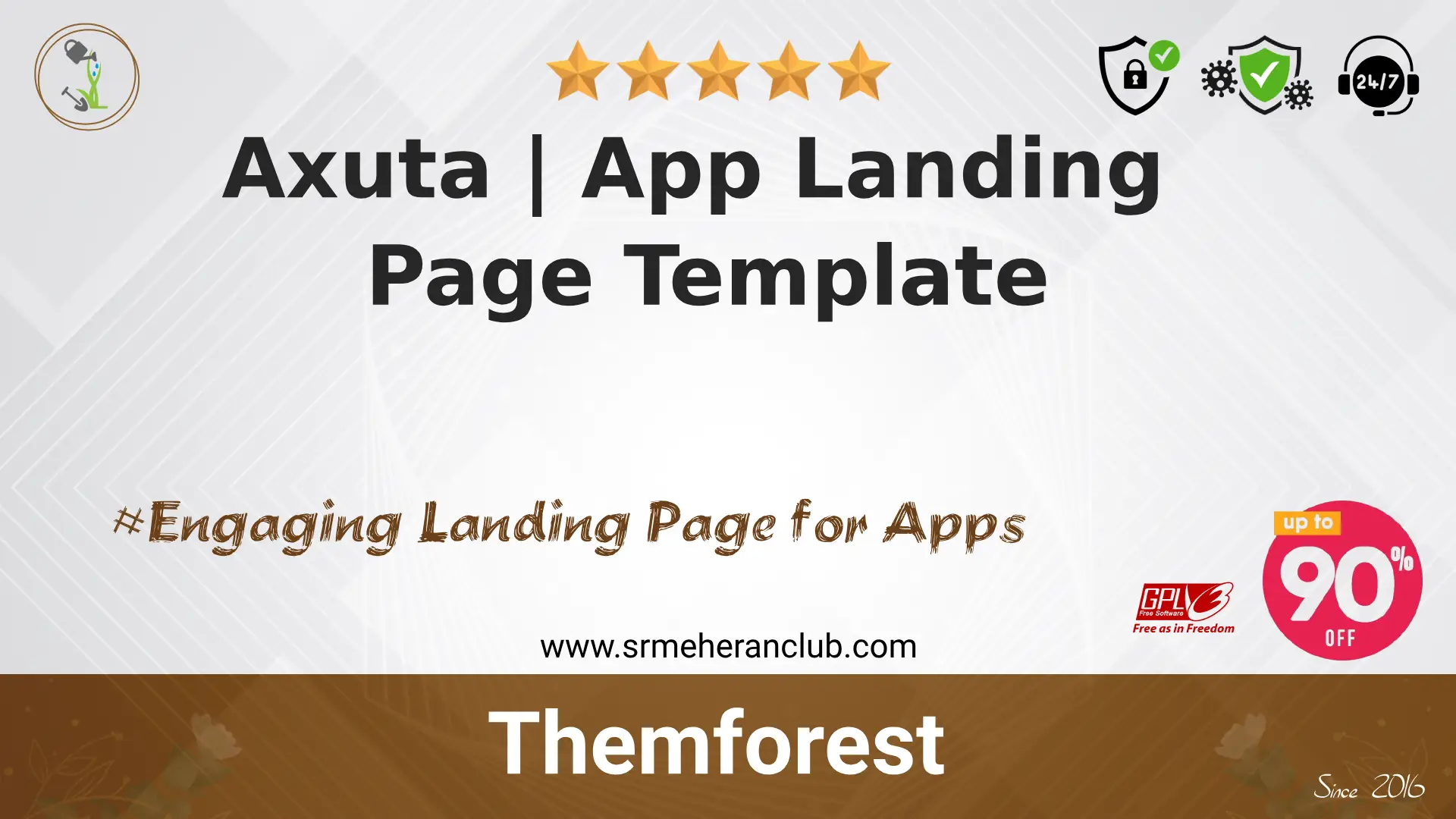 Axuta | App Landing Page Template — Template by Themeforest