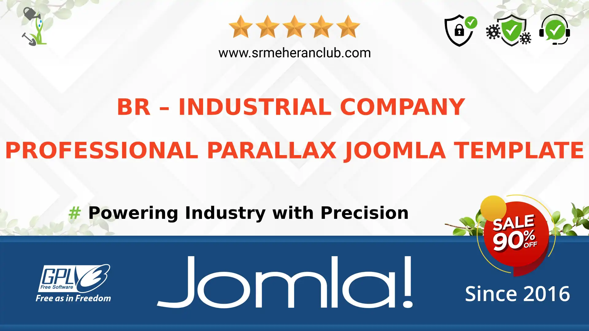 BR – Industrial Company Professional Parallax Joomla Template — Theme by Templatemonster