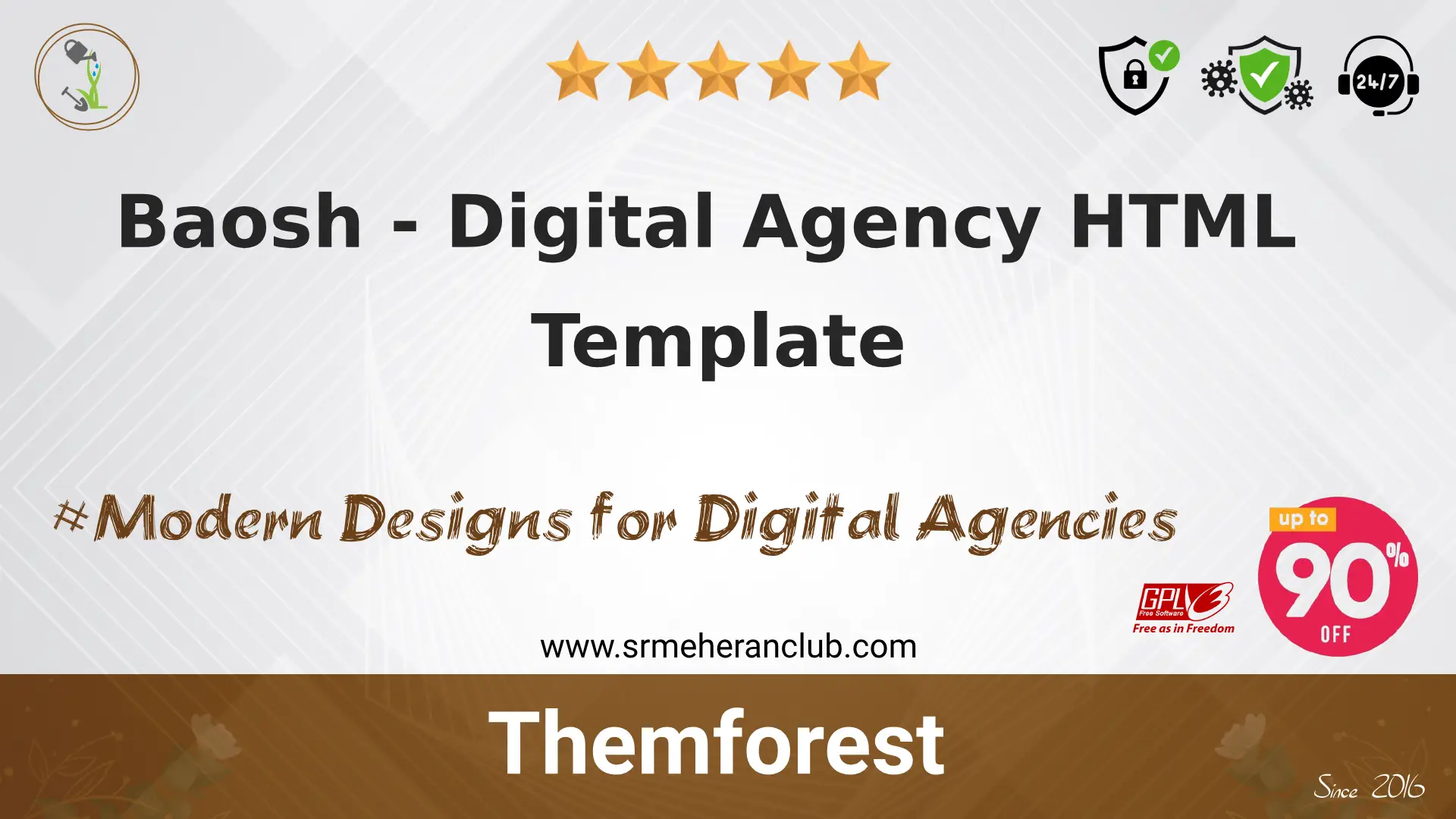 Baosh – Digital Agency HTML Template