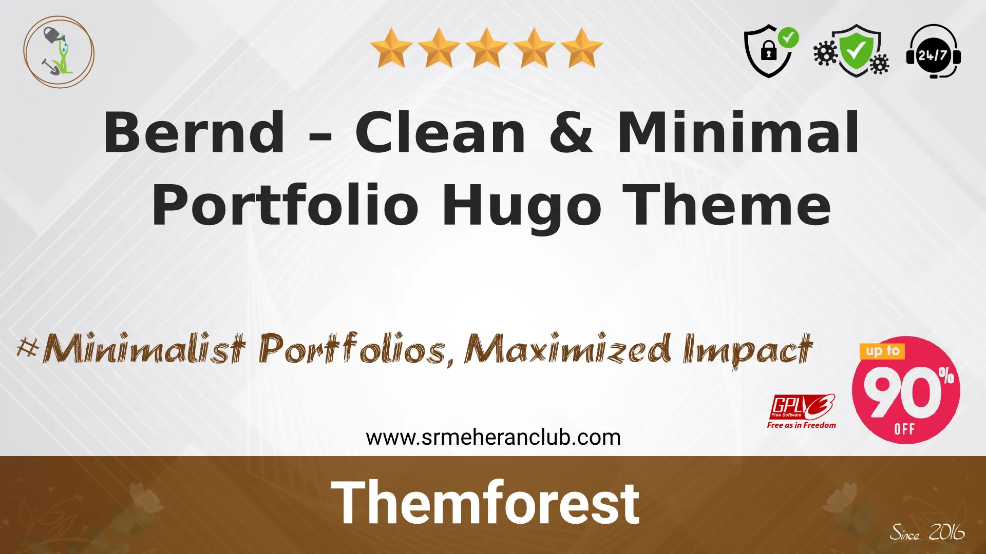 Bernd – Clean & Minimal Portfolio Hugo Theme