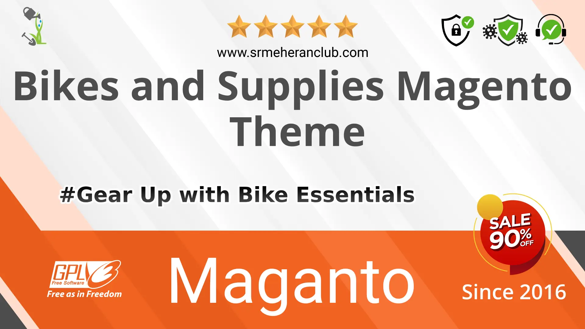 Bikes and Supplies Magento Theme — Theme by Templatemonster