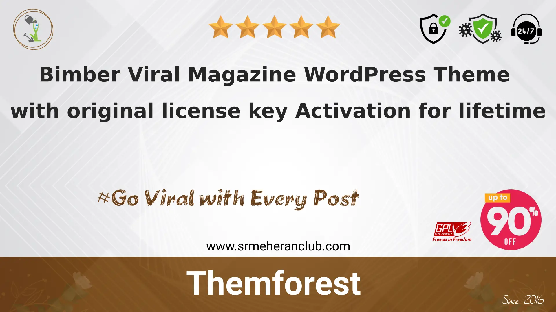 Bimber Viral Magazine WordPress Theme with original license key Activation for lifetime — Theme by Themeforest
