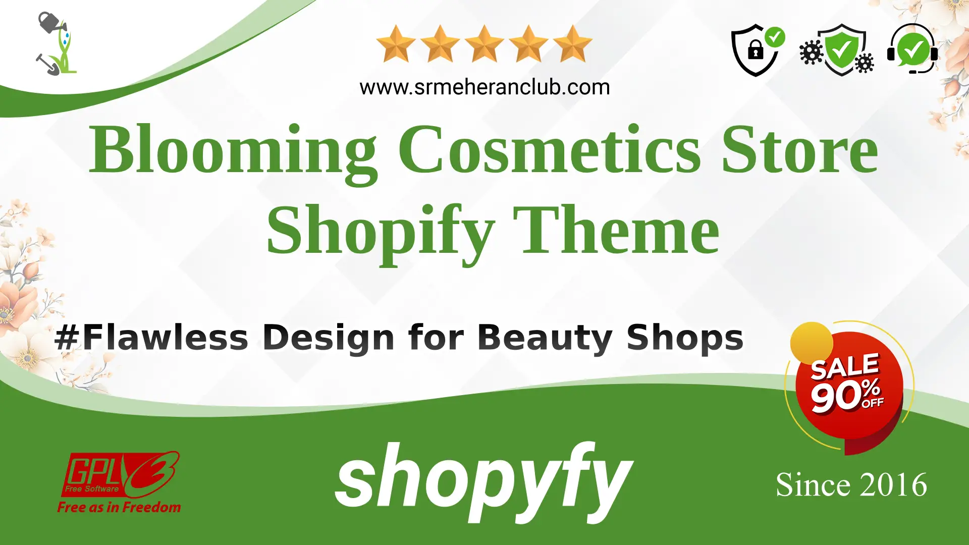 Blooming Cosmetics Store Shopify Theme — Theme by Templatemonster