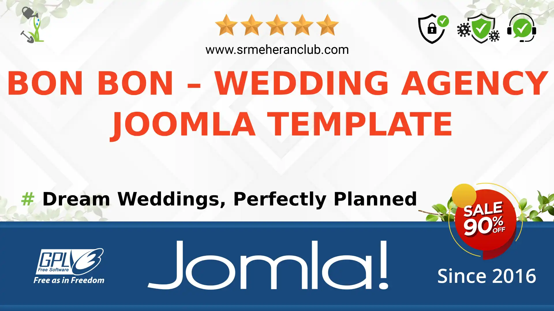 Bon Bon – Wedding Agency Joomla Template — Theme by Templatemonster