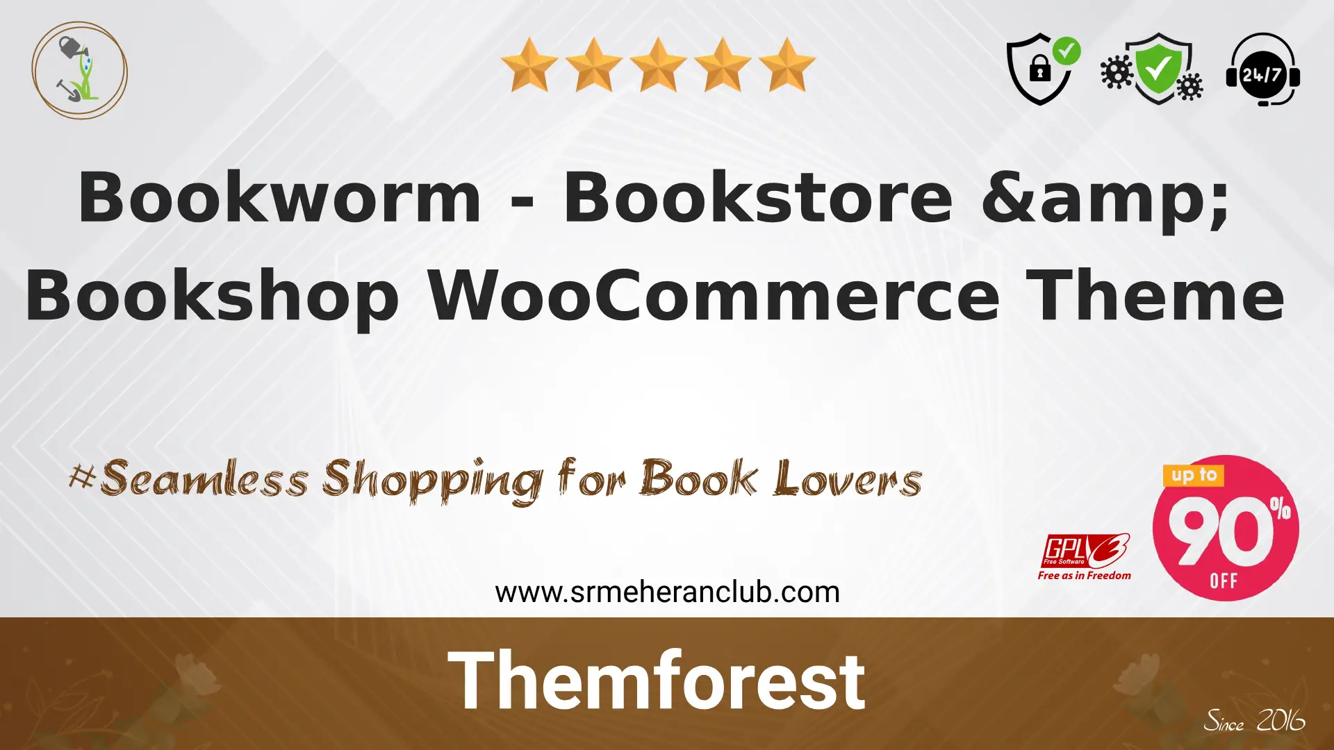 Bookworm – Bookstore & Bookshop WooCommerce Theme — Theme by Themeforest
