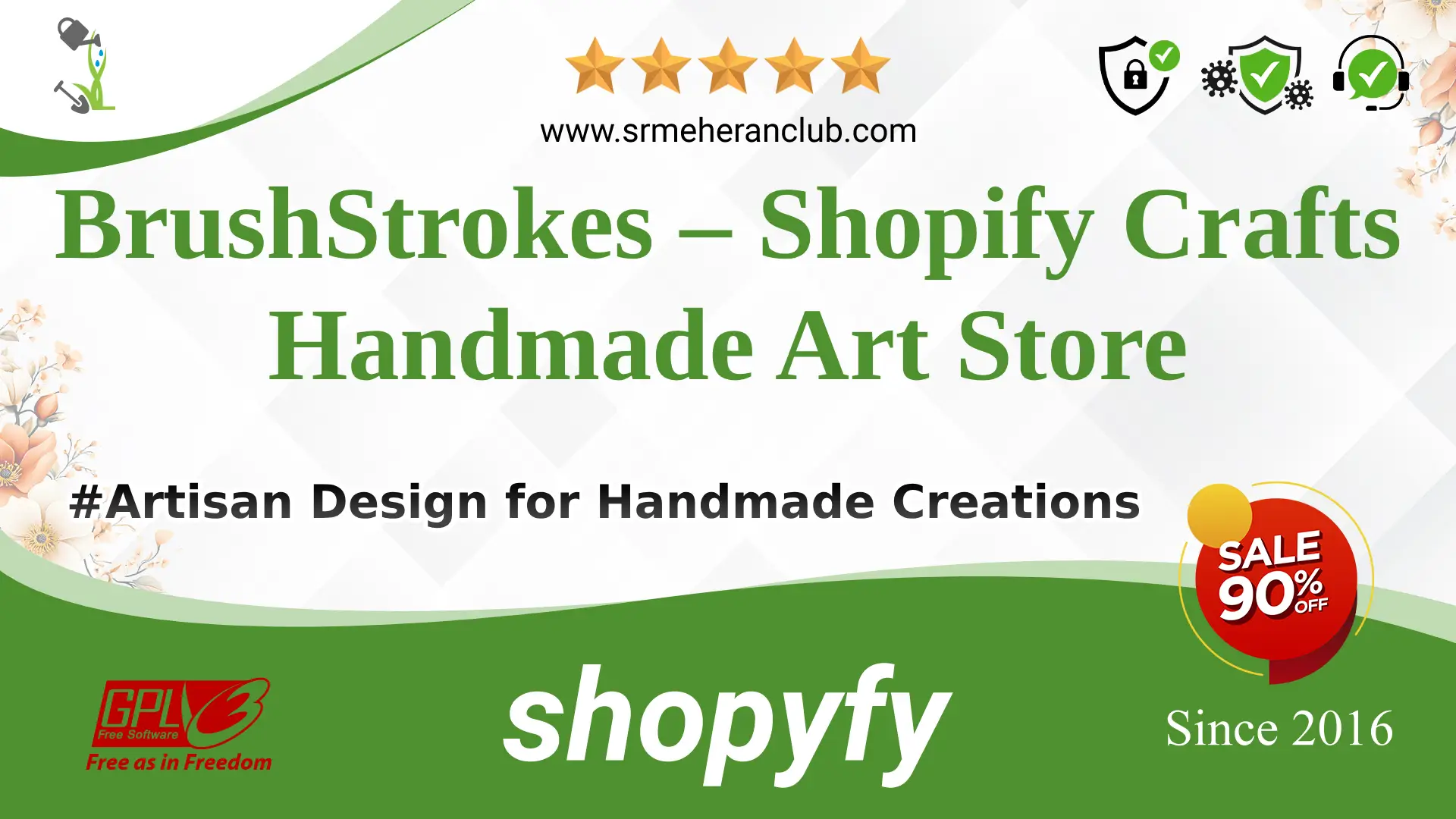 BrushStrokes – Shopify Crafts, Handmade Art Store