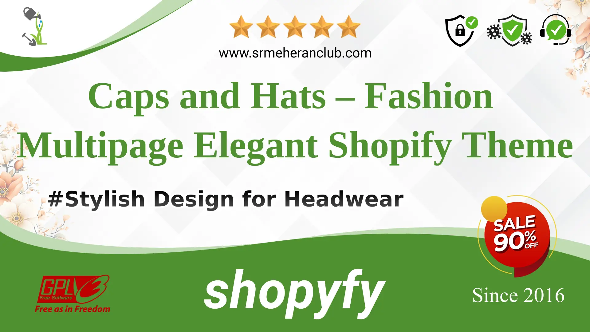 Caps and Hats – Fashion Multipage Elegant Shopify Theme — Theme by Templatemonster