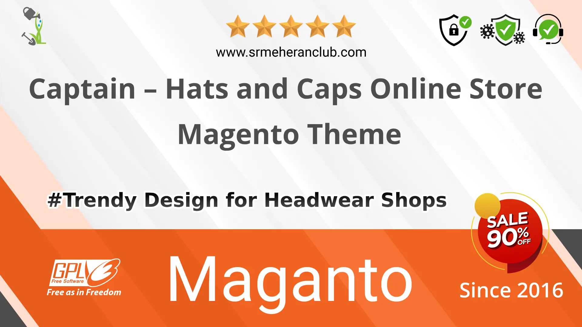 Captain – Hats and Caps Online Store Magento Theme