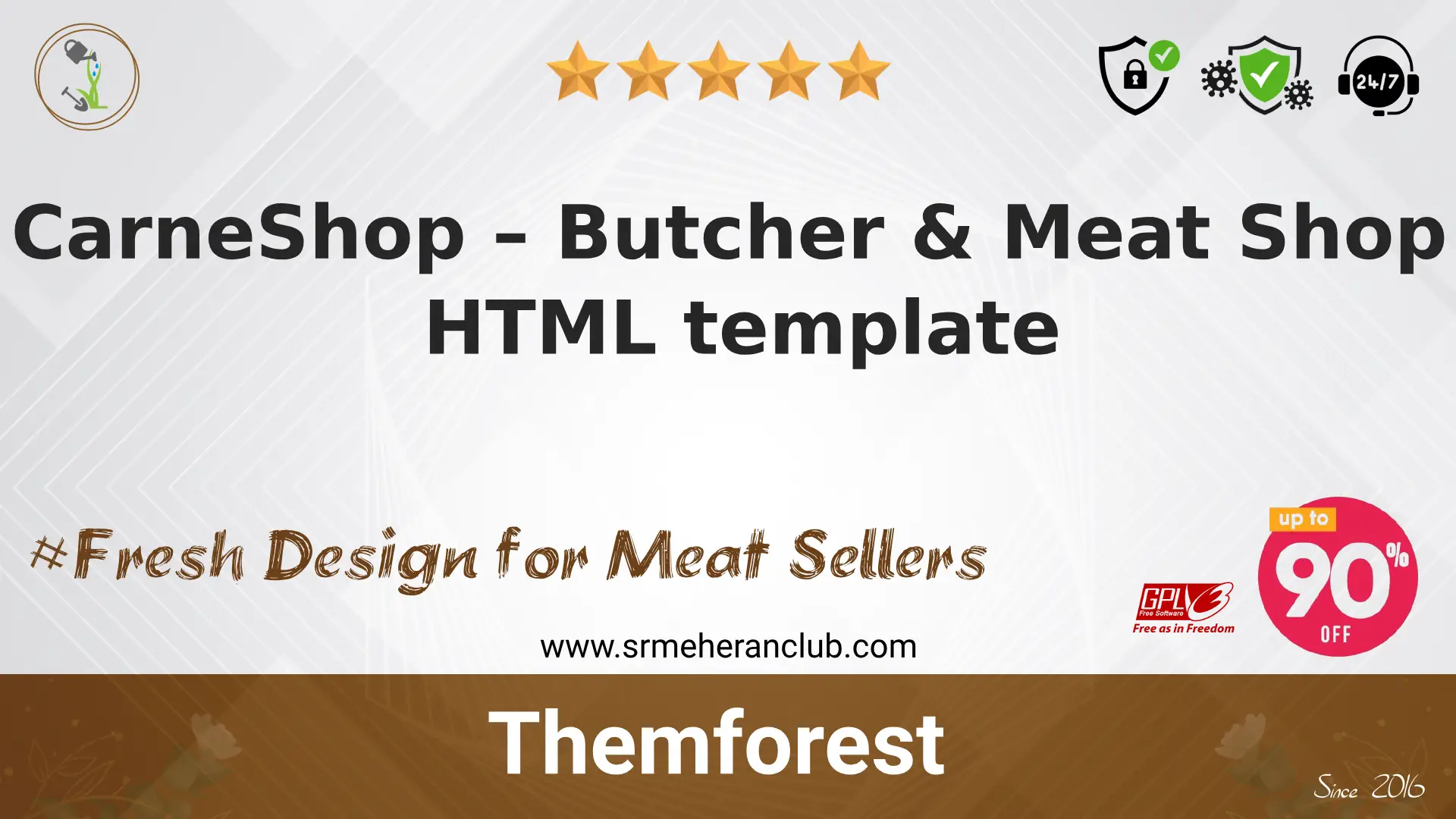 CarneShop – Butcher & Meat Shop HTML template — Template by Themeforest