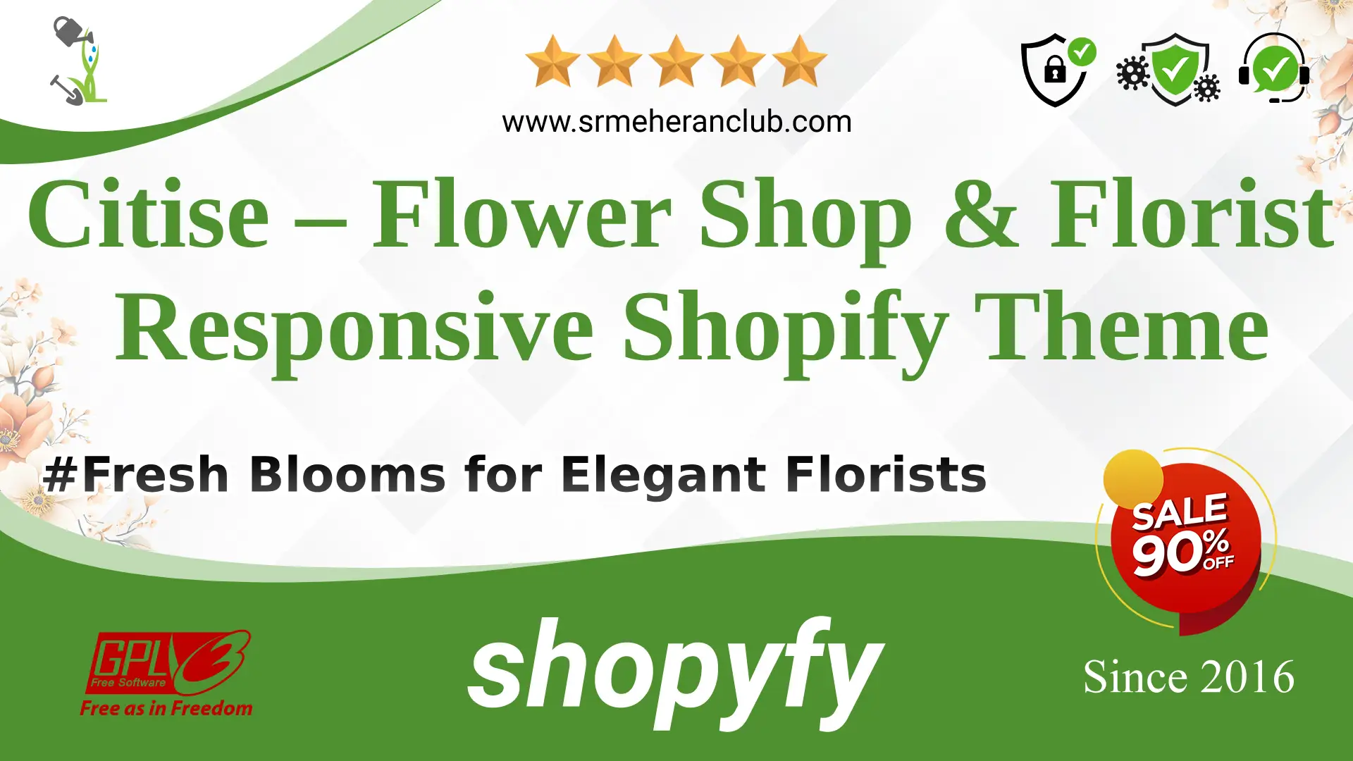 Citise – Flower Shop & Florist Responsive Shopify Theme — Theme by Templatemonster