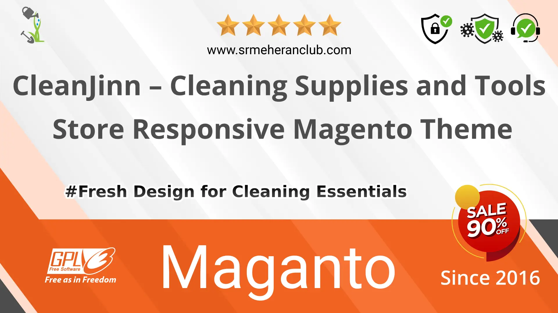 CleanJinn – Cleaning Supplies and Tools Store Responsive Magento Theme