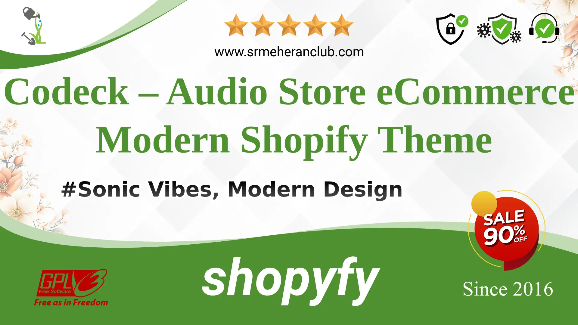 Codeck – Audio Store eCommerce Modern Shopify Theme — Theme by Templatemonster