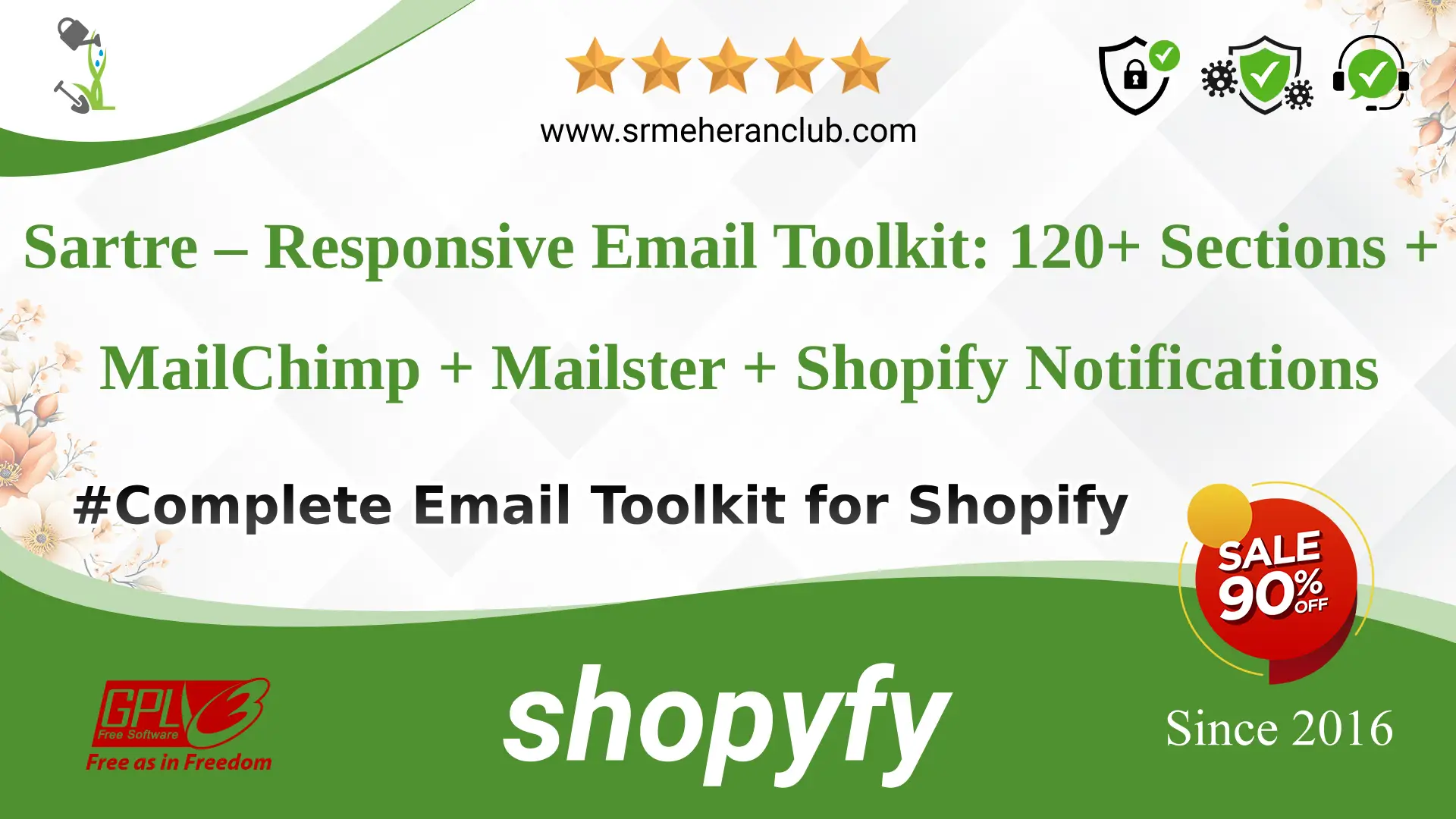 Sartre – Responsive Email Toolkit: 120+ Sections + MailChimp + Mailster + Shopify Notifications — Theme by Themeforest