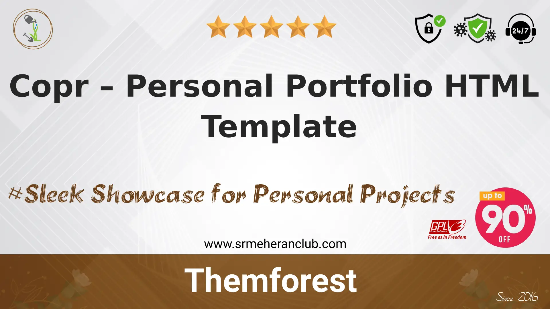 Copr – Personal Portfolio HTML Template