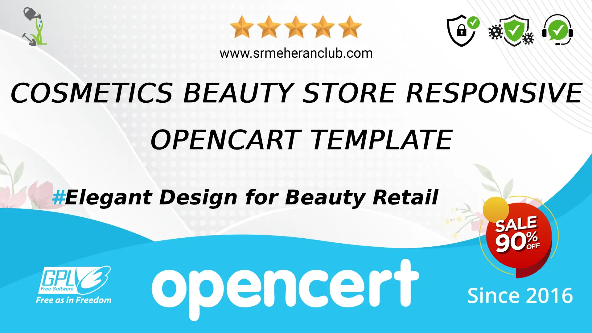 Cosmetics Beauty Store Responsive OpenCart Template — Template by Templatemonster