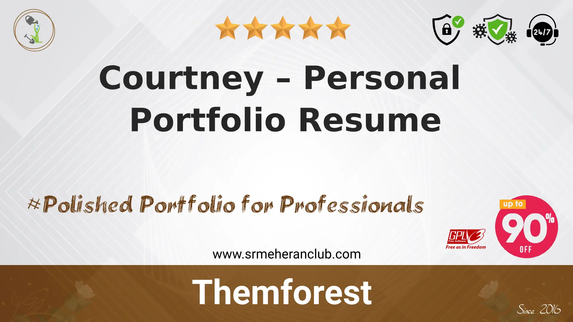 Courtney – Personal Portfolio Resume — Template by Themeforest