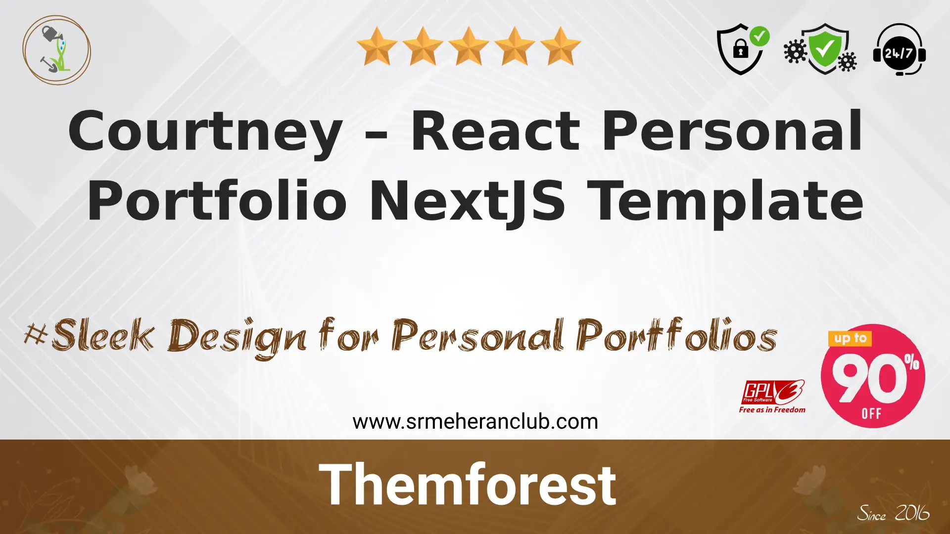 Courtney – React Personal Portfolio NextJS Template