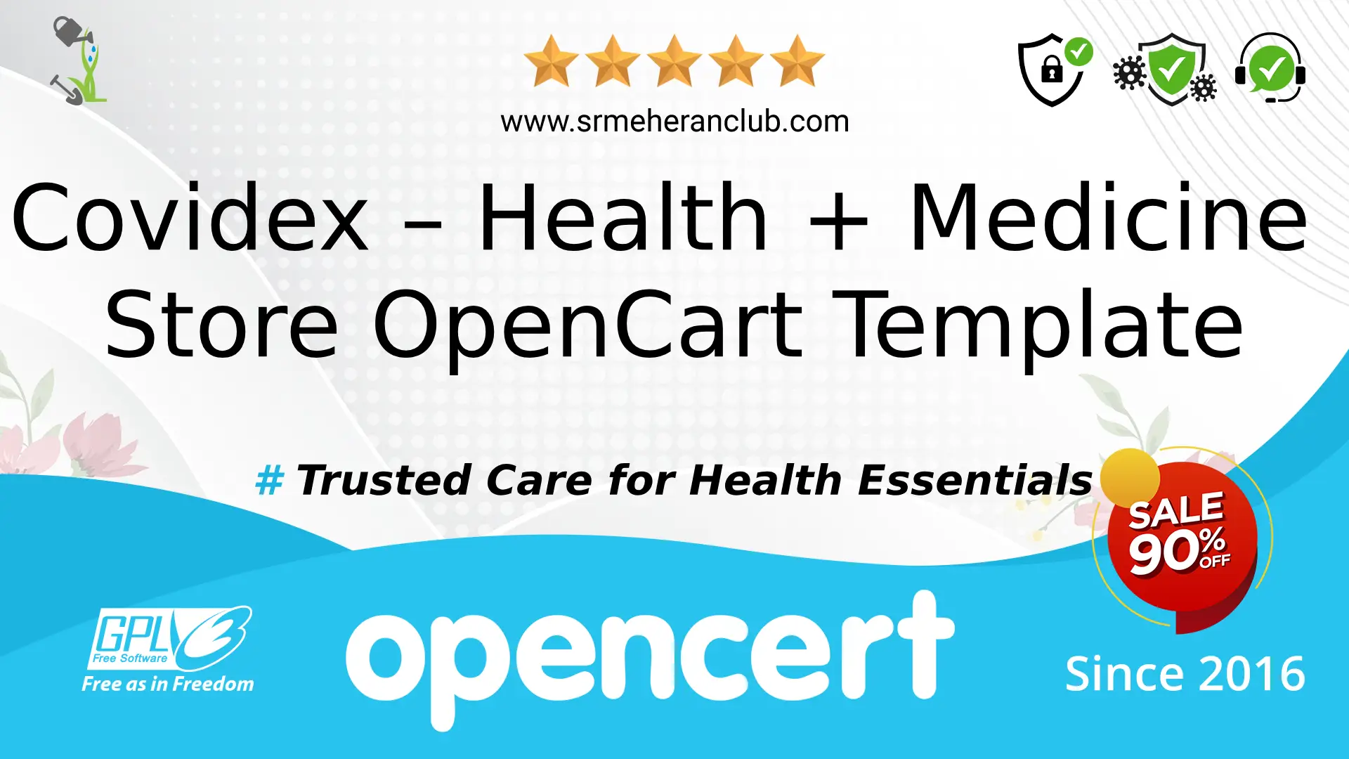 Covidex – Health + Medicine Store OpenCart Template — Template by Templatemonster